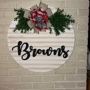 The Browns wooden sign